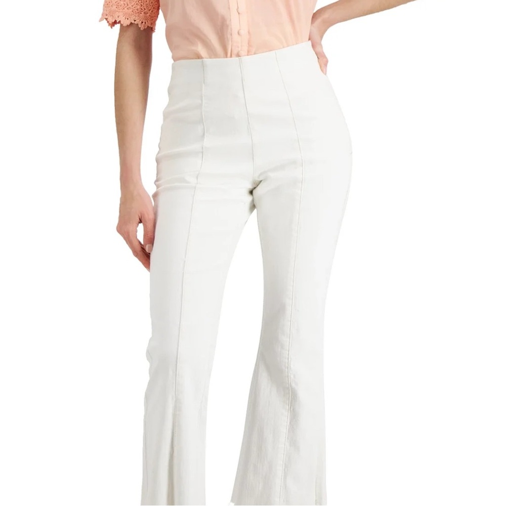 448M NWT I.N.C. International Concepts Pull-On Cropped Flare Jeans - Size: 14